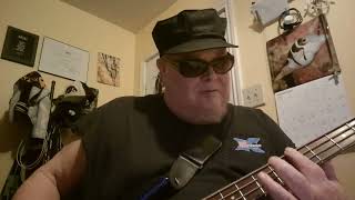 John Cafferty and the beaver brown  On the Dark Side Bass cover [upl. by Koal227]