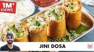 Jini Dosa  Dosa Batter  Street Style Dosa  अब घरपे बनाइये स्वादिष्ट जीनी डोसा  Chef Sanjyot Keer [upl. by Eirahs]