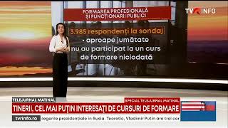 Realitate îngrijorătoare Angajații de la stat nu participǎ la cursuri • Studiu APSAP 2024 • TVR [upl. by Bond]