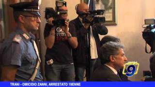 TRANI  Omicidio Zanni arrestato 19enne [upl. by Audly971]