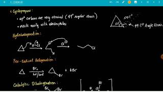 Cyclopropane Properties and Reactions [upl. by Ame]