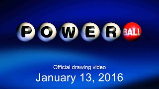 Powerball drawing for January 13 2016 [upl. by Major729]