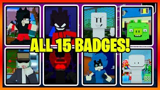 How to get ALL 15 BADGES in ONE OF MANY FNF ROLEPLAYS  Roblox [upl. by Dilks]