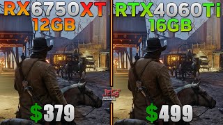 RTX 4060 Ti 16GB vs RX 6750 XT 12GB  Tested in 15 games [upl. by Eggleston]