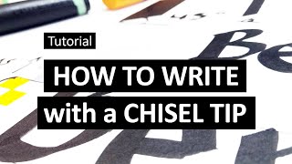 Graphic Recording Tutorial 26  How to write with a chisel tip [upl. by Catherine]