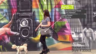 AntiTheft Courier Bucket Hobo from Travelon® Style 33303 [upl. by Amiarom]