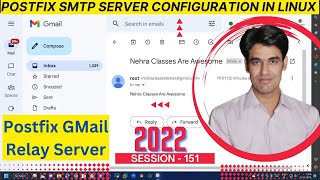 Session  151  Postfix SMTP Server Configuration in Linux  Install Postfix in RHEL  Nehra Classes [upl. by Aneeres]