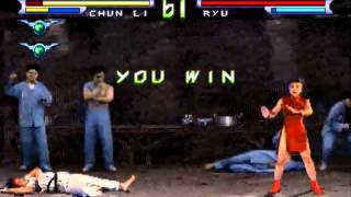 PlayStation Street Fighter The Movie  Gameplay Street Batle Full Game  Chun Li [upl. by Adelind221]