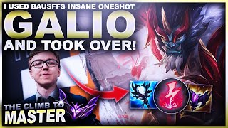 I USED BAUSFFS INSANE ONESHOT GALIO BUILD AND TOOK OVER  League of Legends [upl. by Jelle]