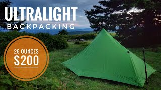 BEST BUDGET ULTRALIGHT BACKPACKING TENT  GEAR REVIEW [upl. by Jer]