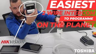 How to setup Hikvisions NEW 2 Wire Intercom DSKD7003EYIME2 [upl. by Vickey]