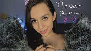 ASMR Purring like a real cat 😱 😼  ASMR Throat purr [upl. by Murial]