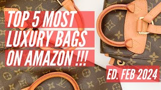 Top 5 Luxury Bags On Amazon Ed Feb 2024 [upl. by Elin613]