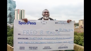 SportPesa unveils 11 Million Mega Jackpot Bonus Winner [upl. by Bearce]