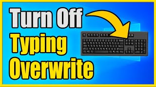 How to TURN OFF amp ON Text Overwrite on Windows 10 amp Chrome Insert Key [upl. by Malda]