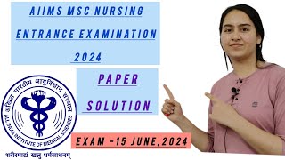 AIIMS MSC NURSING ENTRANCE EXAM PAPER SOLUTION  memory based paper aiimsnursingaiimsmsc nursing [upl. by Lichter657]