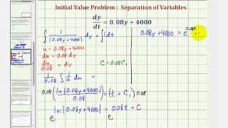 Ex Solve a Differential Equation that Models the Change in a Bank Account Balance [upl. by Atalanti]