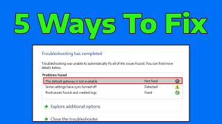 How To Fix Default Gateway is Not Available in Windows 11 [upl. by Kostival]