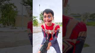 Joker uses Thors magic hammer and nerf gun to get revenge on SpiderMan Family gta5 funny [upl. by Jazmin687]