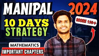 Manipal Exam Most Important Chapter  7 Day by Day strategy  Score 150 Marks  Deleted Chapter 😌 [upl. by Hagen]