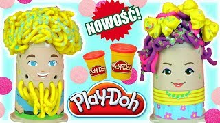 Play Doh • Fryzjer • Brokatowe fryzury • bajki dla dzieci [upl. by Natalya]