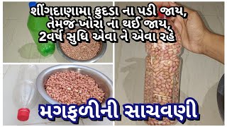 શીંગદાણાને આખુ વર્ષ સાચવવાની રીત  shingdana ne store karvani rit  store peanuts🥜  mandvi magfali [upl. by Amehsat798]