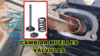 Cambiar Muelles de Valvulas Moto Pit bike 90 110 125 140 155 160 190 212 Culata distribución reglaje [upl. by Carlock]