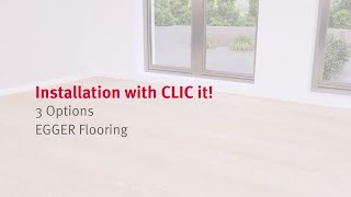 The EGGER CLIC it click system  for safe and convenient installation [upl. by Rriocard]