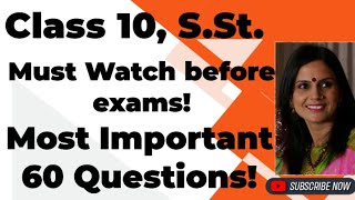 Class 10 SSt Economics Do these 60 Questions and Score above 90  Guaranteed [upl. by Thurnau]