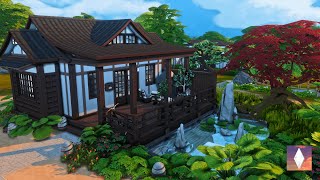 Building a Traditional Japanese Home  Sims 4  No CC [upl. by Assenahs]