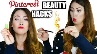 PROBAMOS 5 TRUCOS RAROS DE BELLEZA DE PINTEREST ¿Funcionan  PINTEREST BEAUTY HACKS TESTED [upl. by Kruger]