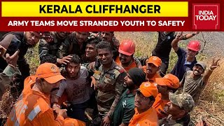 Kerala Cliffhanger Indian Army Rescues Trekker Trapped On Palakkad Mountain Face For Two Days [upl. by Fernyak432]