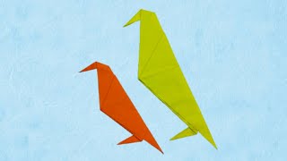 Origami Crow  How To Make Easy Origami Crow Step By Step Tutorial  Crow Kaise Banate Hai 🐦‍⬛ [upl. by Novek]