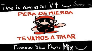 FNF FLP Time Is Running Out V4 Too Slow Mario Mix [upl. by Neemsaj]