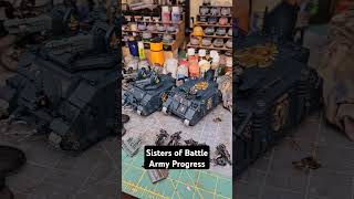 Sisters of Battle Army Progress warhammer40k sistersofbattle warhammer [upl. by Atiekal]