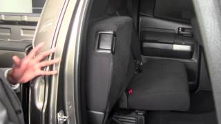 2012  Toyota  Tundra  Back Seat Adjustments  How To by Toyota City [upl. by Nuahsad]