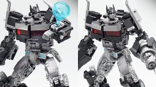 New transformers MHZ Toys MHM01B Supreme Commander Optimus Prime nemesis Black Version [upl. by Hgielhsa]