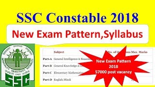 SSC Constable GD Exam patternSyllabus and selection process [upl. by Kir]