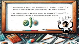 Funciones Exponenciales en Base e Resolución de Ejercicios Prácticos de Crecimiento Poblacional [upl. by Adlev]