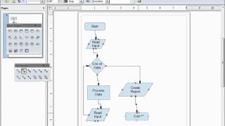 LibreOffice Draw 03 A Simple Flowchart [upl. by Kciderf625]