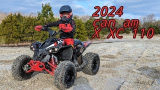 2024 can am RENEGADE X XC 110 Reveal New Bike Day 🎉 Youth ATV Quad [upl. by Uamak]