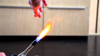 Strontium nitrate SrNO32 flame test [upl. by Esirtal]