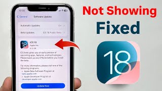 Fix your iPhone not Showing iOS 18 Update Fixed  Install iOS 18 On any iPhone [upl. by Akimrej]