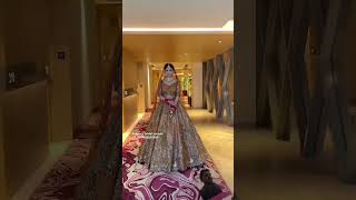 wedding bridallehengacholi bridallehengacholidesign bridal lehenga bride makeup love song [upl. by Howlend837]