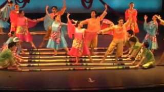 BAYANIHAN PHILIPPINE DANCE TINIKLING LEYTE DANCE THEATRE YouTube [upl. by Katushka]