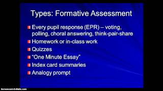 PreAssessment Part 1  Formative and Summative [upl. by Seuqram433]