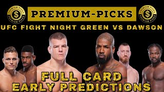 UFC fight night Green Vs Dawson full card predictions [upl. by Barny]