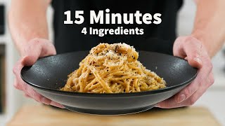 AUTHENTIC 4 Ingredient Cacio E Pepe [upl. by Amekahs388]