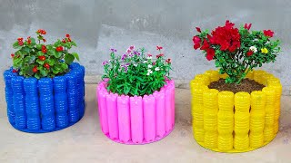 Awesome Ideas How To Make Amazing Flower Pot From plastic bottles for your Garden [upl. by Noffihc]