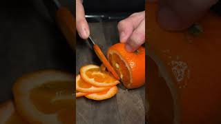 Let’s cut a mandarin fyp knife knifesharpening ray knifesharpener rui knives japaneseknives [upl. by Irrem]